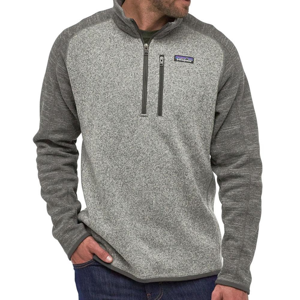 Men's Better Sweater® 1/4-Zip Fleece Nickel with Forge Grey